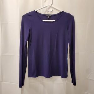 Eileen Fisher Blue Purple Long Sleeve Top